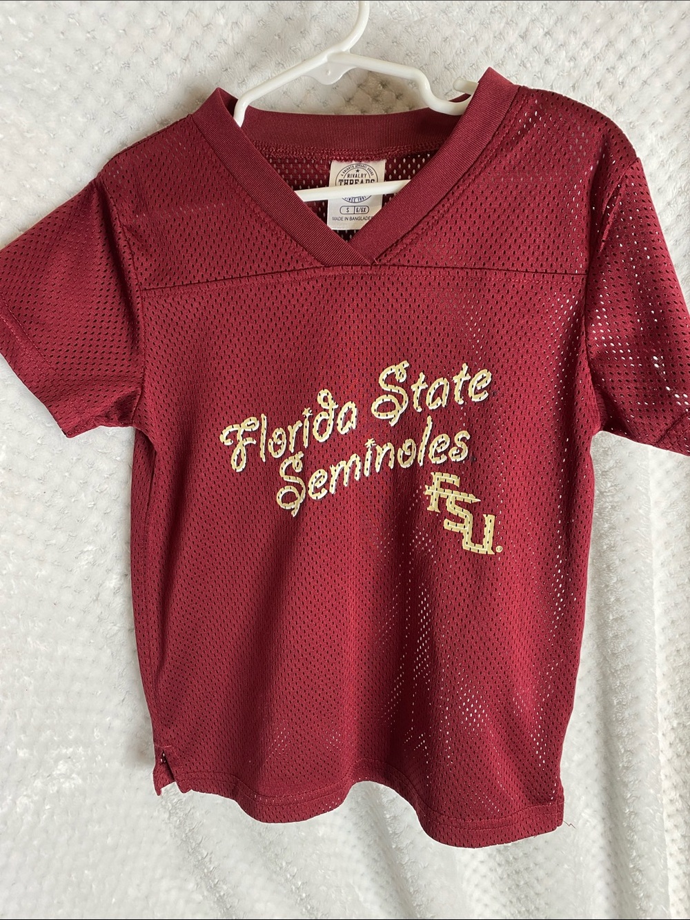 Florida State Seminoles Kids' Mesh Jersey style Tee Shirt